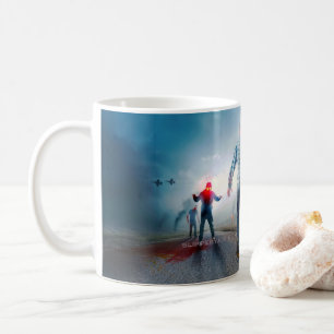 SlipperyJoe's happy Halloween glowing eyes zombies Coffee Mug