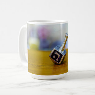 SlipperyJoe's Happy Hanukkah four-sided spinning t Coffee Mug