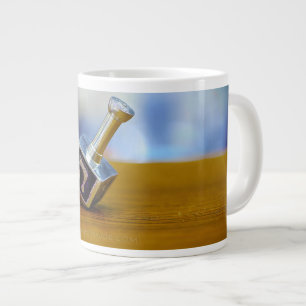 SlipperyJoe's Happy Hanukkah four-sided spinning t Large Coffee Mug