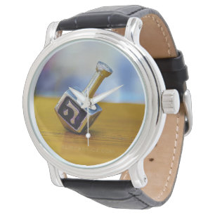 SlipperyJoe's Happy Hanukkah four-sided spinning t Watch