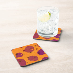 SlipperyJoe's Happy Hanukkah Jewish Hebrew jelly-f Coaster