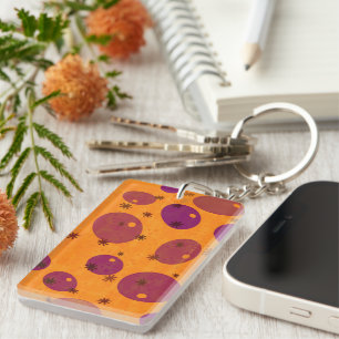 SlipperyJoe's Happy Hanukkah Jewish Hebrew jelly-f Keychain