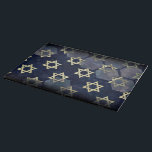 SlipperyJoe's Happy Hanukkah multiple Star of Davi Cutting Board<br><div class="desc">SlipperyJoe's Happy Hanukkah multiple Star of David symbols artistic Celebration Jewish Hebrew Chanukah gifts decorations Judaism religion significant symbol relevant cultural religious contexts various hexagonal shapes dark blue purple hues dark abstract background layered textured appearance</div>