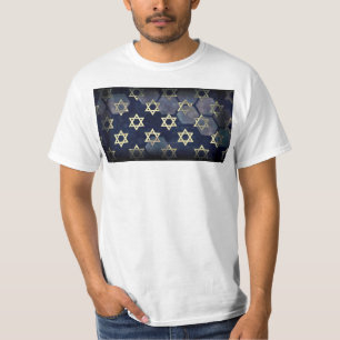 SlipperyJoe's Happy Hanukkah multiple Star of Davi T-Shirt