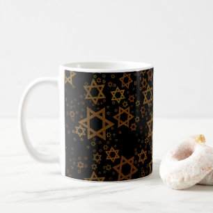 SlipperyJoe's Happy Hanukkah multiple Stars of Dav Coffee Mug