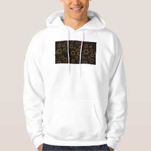 SlipperyJoe's Happy Hanukkah multiple Stars of Dav Hoodie