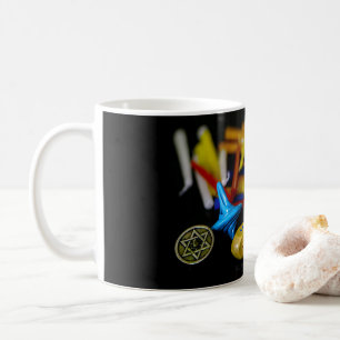 SlipperyJoe's Happy Hanukkah Star of David coin me Coffee Mug