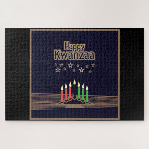 SlipperyJoe's Happy Kwanzaa December African Ameri Jigsaw Puzzle