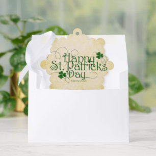 SlipperyJoe's Happy St. Patrick's Day holiday Iris Ornament Card