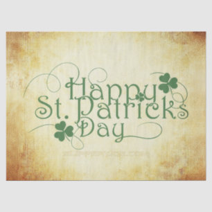 SlipperyJoe's Happy St. Patrick's Day holiday Iris Tissue Paper