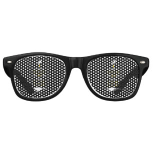 SlipperyJoe's high-contrast physics gag bold arrow Retro Sunglasses