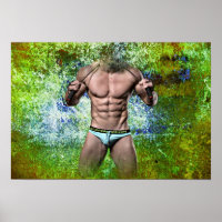 SlipperyJoe's highly muscular adult man shirtless