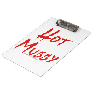 SlipperyJoe's hot mussy bold vivid red text brushs Clipboard