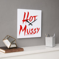 SlipperyJoe's hot mussy bold vivid red text brushs
