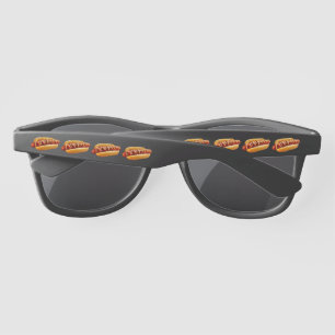 SlipperyJoe's Hotdog mustard sliced meat bun grill Sunglasses