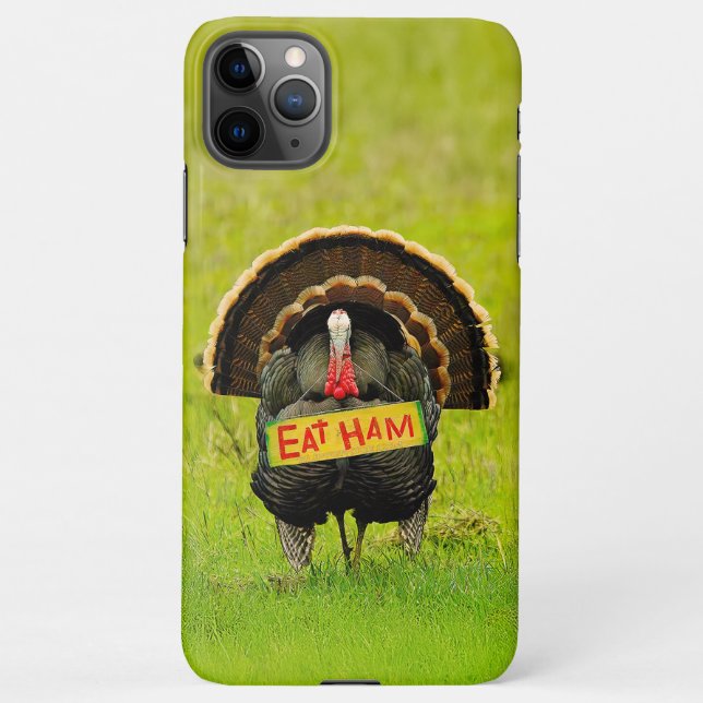 SlipperyJoe's humorous clever Thanksgiving theme t iPhone Case (Back)