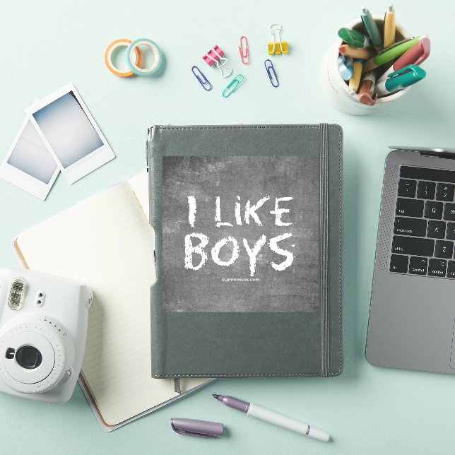 SlipperyJoe's I Like Boys dirty chalkboard dark te (iPad Cover)