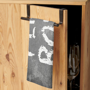 SlipperyJoe's I Like Boys dirty chalkboard dark te Kitchen Towel
