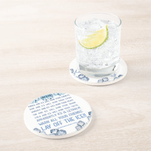 SlipperyJoe's ice alcohol vodka rum cola whiskey  Coaster