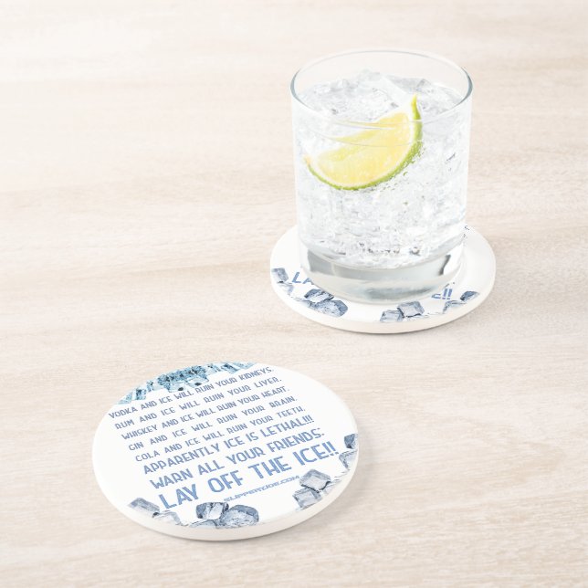 SlipperyJoe's ice alcohol vodka rum cola whiskey  Coaster (Side)