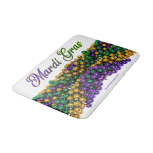SlipperyJoe's iconic Mardi Gras–themed image elega Bath Mat
