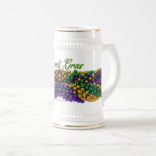 SlipperyJoe's iconic Mardi Gras–themed image elega Beer Stein