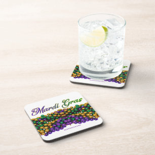 SlipperyJoe's iconic Mardi Gras–themed image elega Coaster