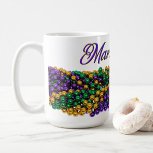 SlipperyJoe's iconic Mardi Gras–themed image elega Coffee Mug