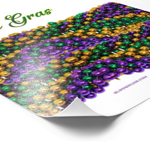 SlipperyJoe's iconic Mardi Gras–themed image elega Photo Print