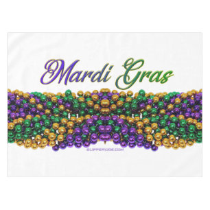 SlipperyJoe's iconic Mardi Gras–themed image elega Tablecloth