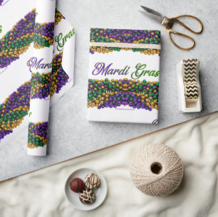 SlipperyJoe's iconic Mardi Gras–themed image elega Wrapping Paper