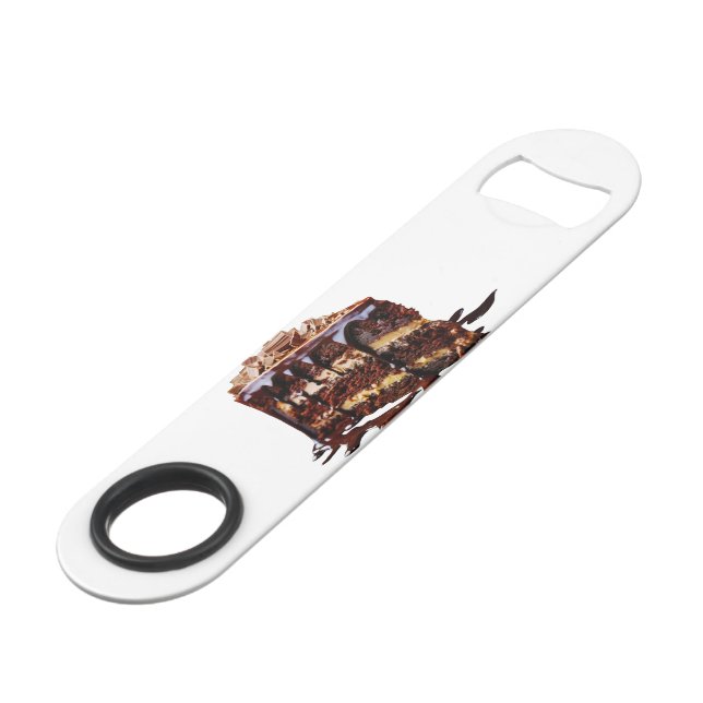 SlipperyJoe's indulgent multi-layer chocolate cake Bar Key (Back Angled)