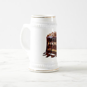 SlipperyJoe's indulgent multi-layer chocolate cake Beer Stein