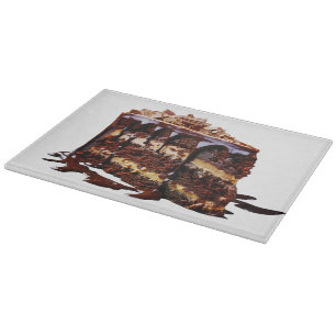 SlipperyJoe's indulgent multi-layer chocolate cake Cutting Board