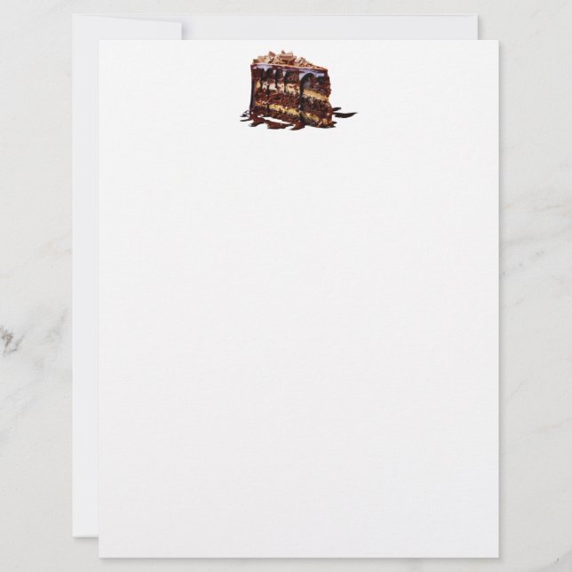 SlipperyJoe's indulgent multi-layer chocolate cake Letterhead (Front)