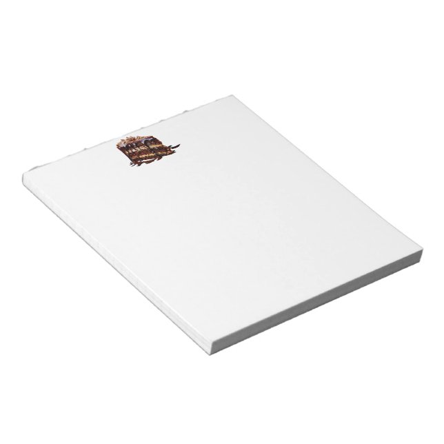 SlipperyJoe's indulgent multi-layer chocolate cake Notepad (Angled)