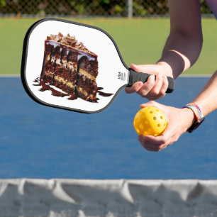 SlipperyJoe's indulgent multi-layer chocolate cake Pickleball Paddle