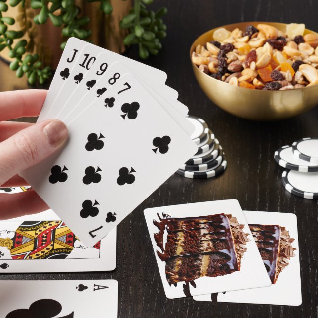 SlipperyJoe's indulgent multi-layer chocolate cake Playing Cards (In Situ)