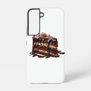 SlipperyJoe's indulgent multi-layer chocolate cake Samsung Galaxy Case