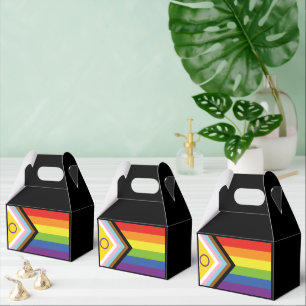 SlipperyJoe's Intersex pride flag yellow backgroun Favor Box