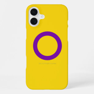 SlipperyJoe's Intersex pride flag yellow backgroun iPhone 16 Plus Case