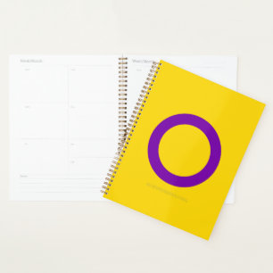SlipperyJoe's Intersex pride flag yellow backgroun Planner