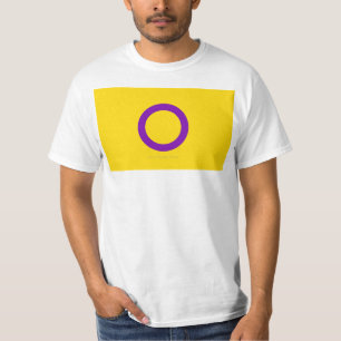 SlipperyJoe's Intersex pride flag yellow backgroun T-Shirt