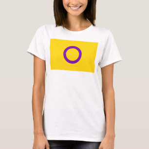 SlipperyJoe's Intersex pride flag yellow backgroun T-Shirt