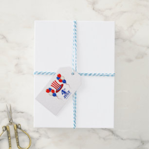 SlipperyJoe's july 4th Independence day classic Un Gift Tags