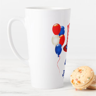 SlipperyJoe's july 4th Independence day classic Un Latte Mug