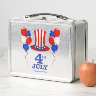 SlipperyJoe's july 4th Independence day classic Un Metal Lunch Box