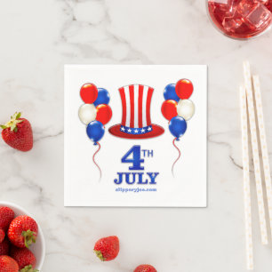 SlipperyJoe's july 4th Independence day classic Un Napkin