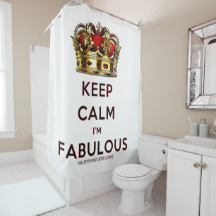 SlipperyJoe's keep calm fabulous golden crown red 