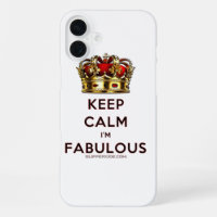 SlipperyJoe's keep calm fabulous golden crown red